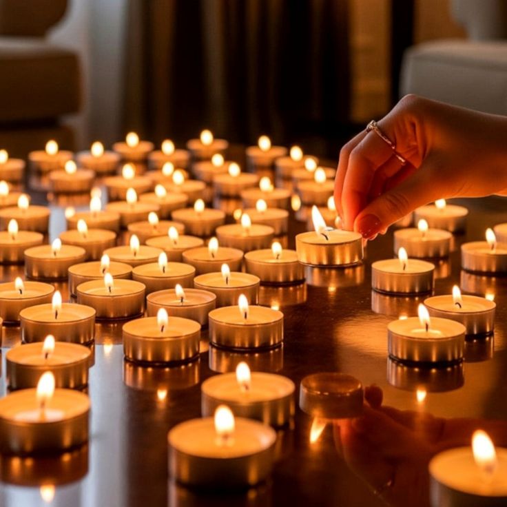 Tea Light Candles | Table Decor | Soy Wax | Burning Time 5-6 hrs |(Pack of 20 Pcs)