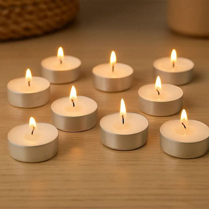 Tea Light Candles | Table Decor | Soy Wax | Burning Time 5-6 hrs |(Pack of 20 Pcs)