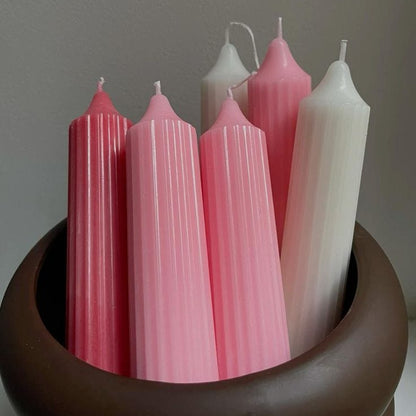 Pillar Candles Set of 3,| Table Decor | Soy Wax | Burning Time 5-6 hrs