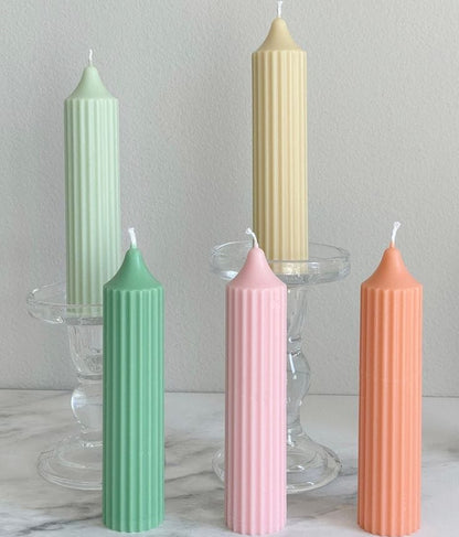 Pillar Candles Set of 3,| Table Decor | Soy Wax | Burning Time 5-6 hrs
